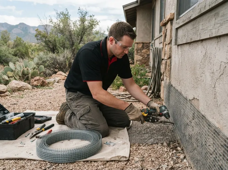 Pack Rat Structural Exclusion in Prescott, AZ